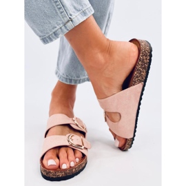 Korkové pantofle Scholki Byrd Pink růžový 2 Korkové pantofle Scholki Byrd Pink růžový 2