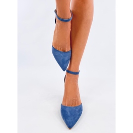 Kotníkové lodičky Pozzi Denim Blue modrý 1