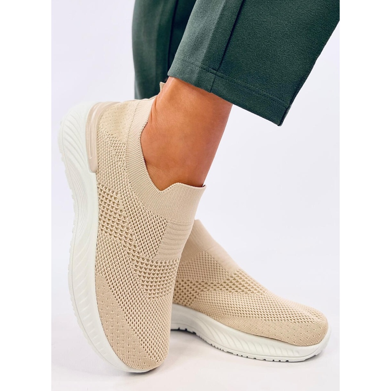 Ponožkové sportovní boty Suare Beige béžový 2