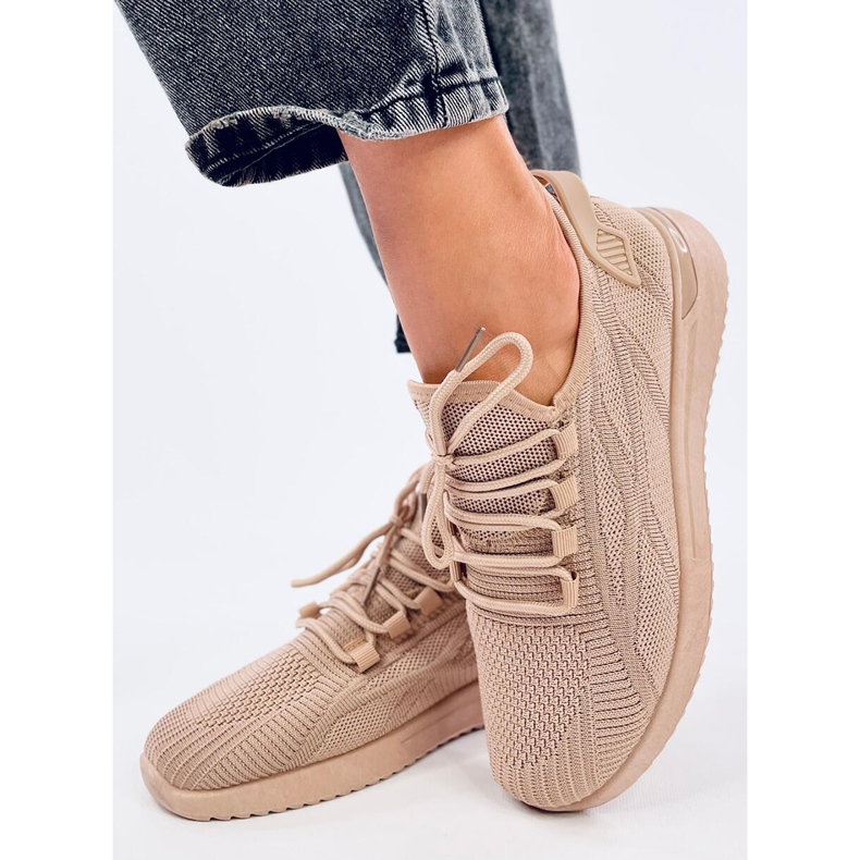 Ponožkové sportovní boty Guelfi Khaki béžový 2 Ponožkové sportovní boty Guelfi Khaki béžový 2