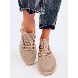 Ponožkové sportovní boty Guelfi Khaki béžový 1 Ponožkové sportovní boty Guelfi Khaki béžový 1