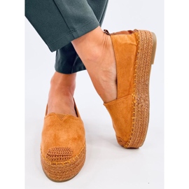 Espadrilky se silnou podrážkou Poulain Camel hnědý 1