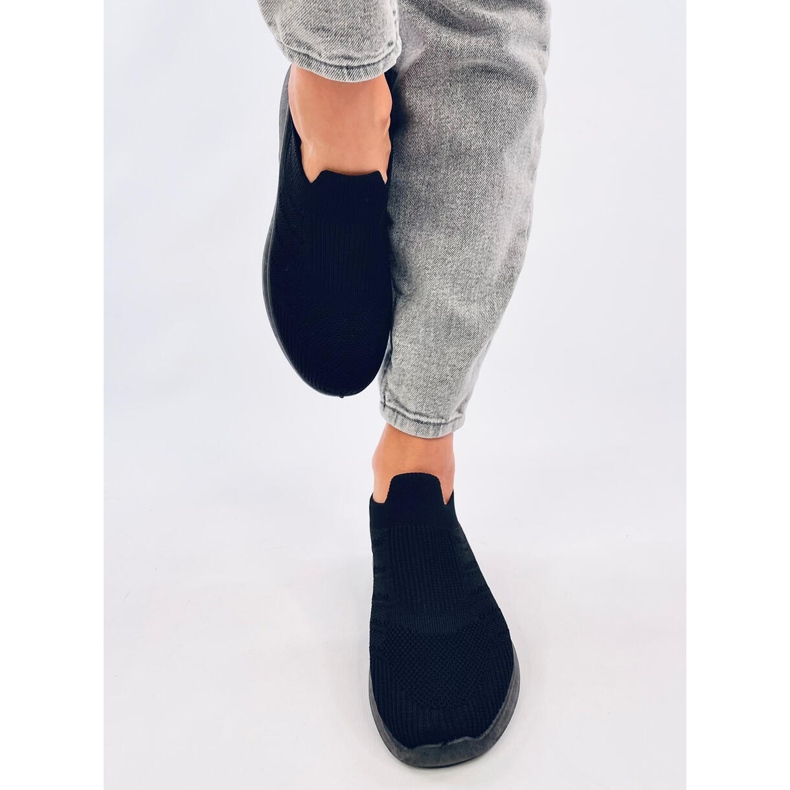 Nazouvací ponožkové boty Groppi Allblack černý 1
