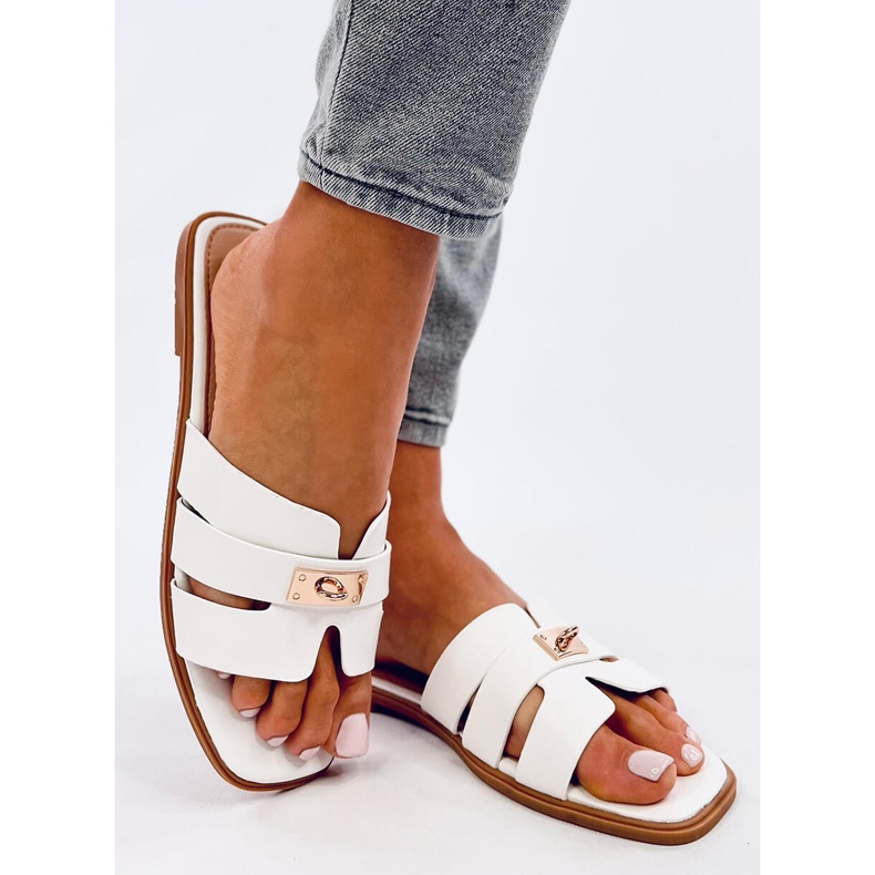 Dámské žabky Daudi White bílý 2