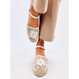 Prolamované espadrilkové sandály Premat Beige béžový 1 Prolamované espadrilkové sandály Premat Beige béžový 1