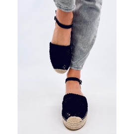 Prolamované espadrilkové sandály Premat Black černá 1 Prolamované espadrilkové sandály Premat Black černá 1