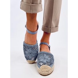 Prolamované espadrilkové sandály Premat Denim Blue modrý 1