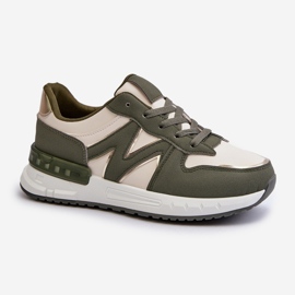 Dámské tenisky vyrobené z eko kůže, zelené Kaimans zelená 1 Dámské tenisky vyrobené z eko kůže, zelené Kaimans zelená 1