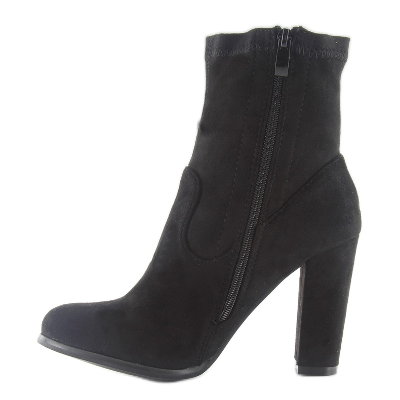 Podzimní vysoké podpatky A921 černé černá 1