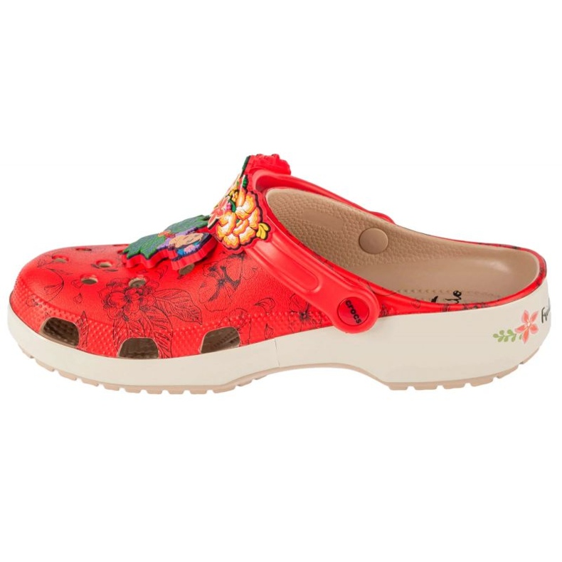 Crocs Klasické dřeváky Frida Kahlo Classic Clog 209450-2Y2 červené 1