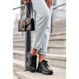 News Robustní dámská sportovní obuv Tenisky Black Toderus černá 2