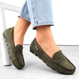 Filippo Potocki W WOL240C khaki semišové mokasíny zelená 1