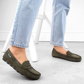 Filippo Potocki W WOL240C khaki semišové mokasíny zelená 2