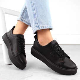 Sportovní boty na platformě Big Star INT2001A, černé černá 1