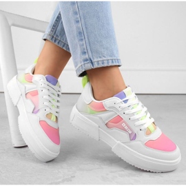 Sportovní boty na platformě Big Star INT2002, bílo-vícebarevné bílý 1