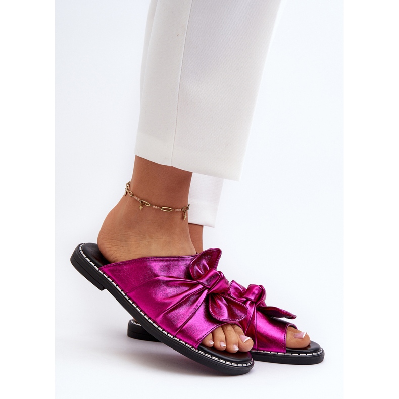 Dámské ploché žabky Fuchsia Nelvira růžový 2 Dámské ploché žabky Fuchsia Nelvira růžový 2