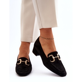 Bellucci Blokové lodičky na nízkém podpatku se zdobením, černé černá 3