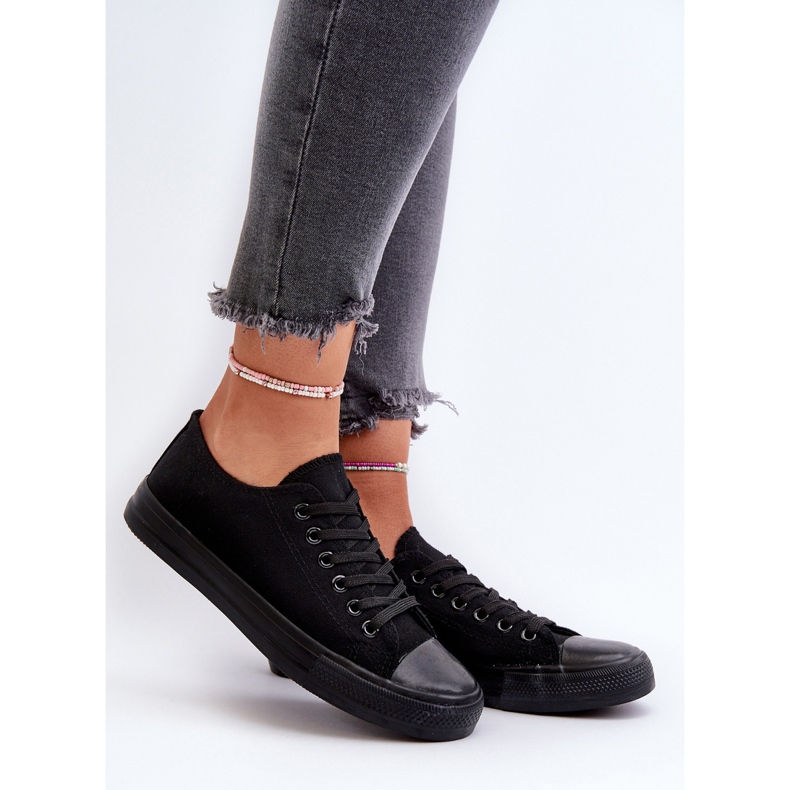 Dámské klasické nízké tenisky černé Caelira černá 2