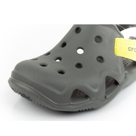 Crocs Swiftwater 204021-08I pěnové sandály zelené zelený 2