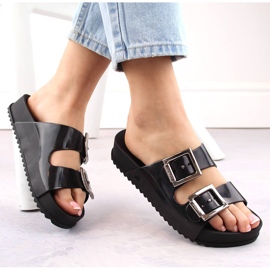 Pohodlné dámské pantofle, vonné, elastické, gumové, černé, Zaxy HH285157 černá 1 Pohodlné dámské pantofle, vonné, elastické, gumové, černé, Zaxy HH285157 černá 1