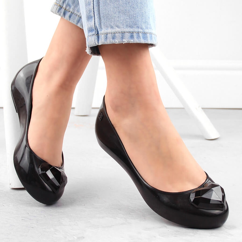 Pohodlné, voňavé, elastické černé balerínky Zaxy NN285011 černá 1