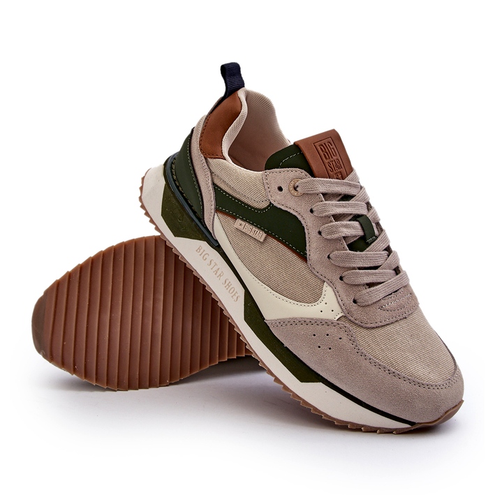 Pánské tenisky Memory Foam System Big Star NN174349 Béžová béžový 2