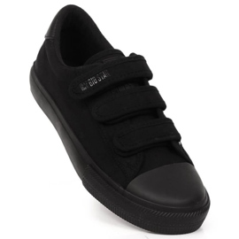 Big Star INT1842D tenisky na suchý zip, černé černý 3