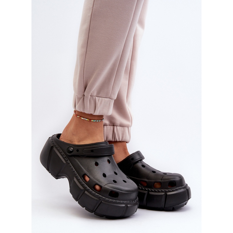 Dámské pěnové žabky na masivní podrážce, černá Witima 2