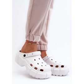 Dámské pěnové žabky na masivní podrážce, bílá Witima bílý 2 Dámské pěnové žabky na masivní podrážce, bílá Witima bílý 2
