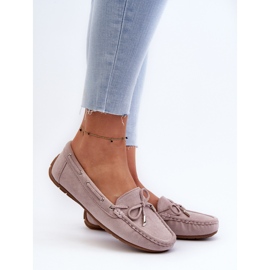 Dámské semišové mokasíny Purple Si Passione fialový 2 Dámské semišové mokasíny Purple Si Passione fialový 2