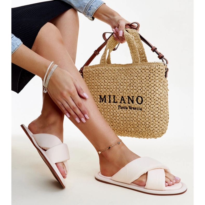 Béžové pantofle Randa béžový 1