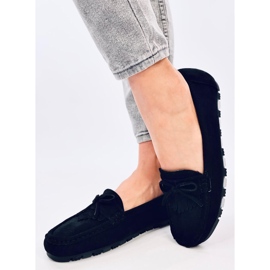 Semišové mokasíny Mouton Black černá 3