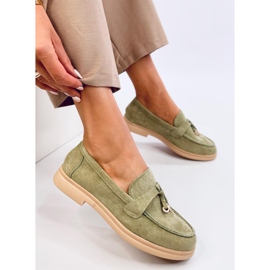 Semišové mokasíny od Ottavia Green zelený 1