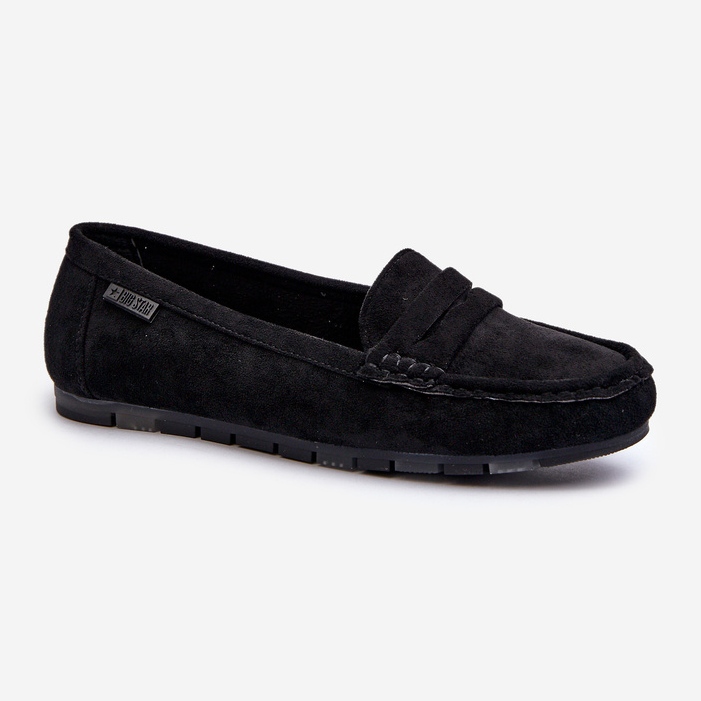 Dámské eko semišové mokasíny Big Star NN274929 Memory Foam System Black černý 2