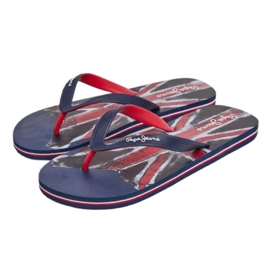 Pepe Jeans Hawi Life Union Jack M žabky PMS70148 modrý 1