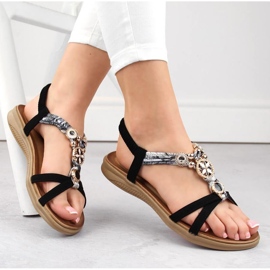 Artiker W HBH75B pohodlné sandály, černé černá 1