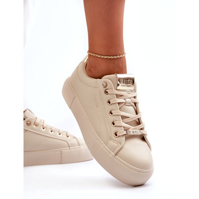 Dámské tenisky Big Star NN274210 Béžová béžový 4