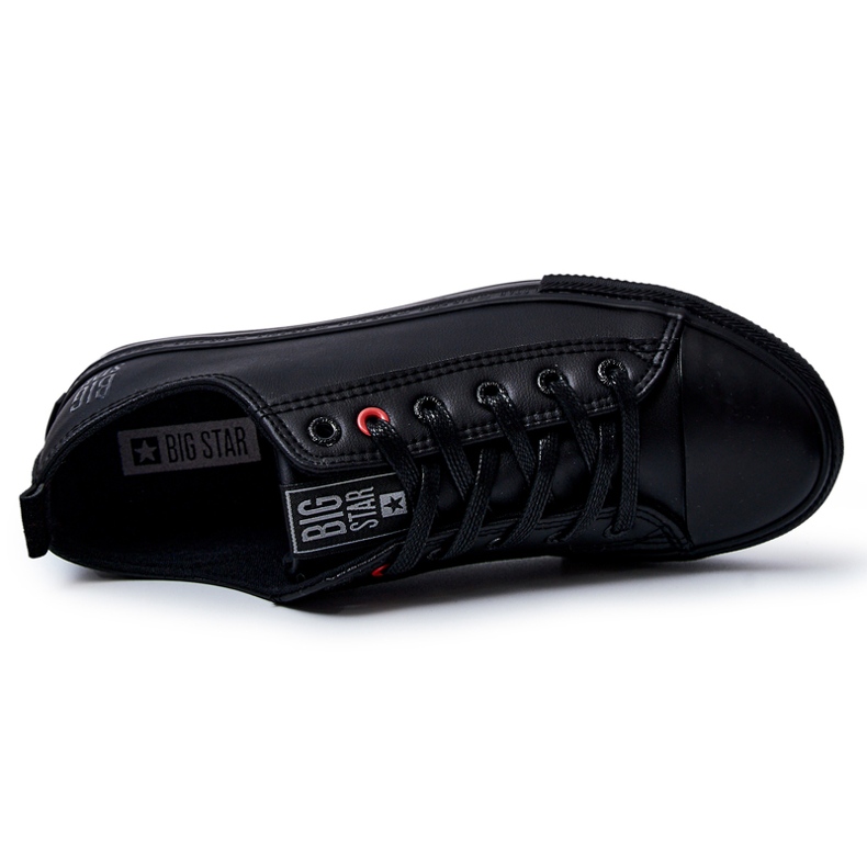 Pánské kožené tenisky Big Star JJ174005 Black černý 2