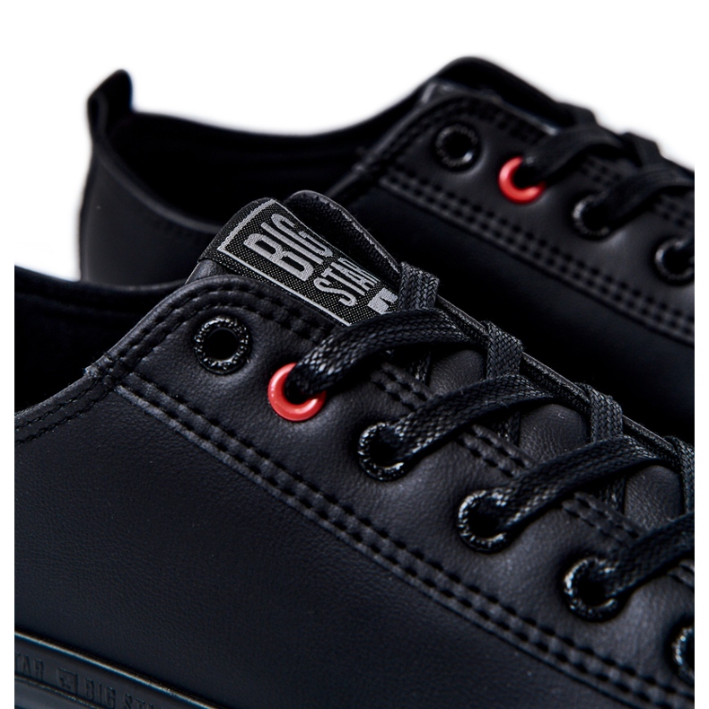 Pánské kožené tenisky Big Star JJ174005 Black černý 4