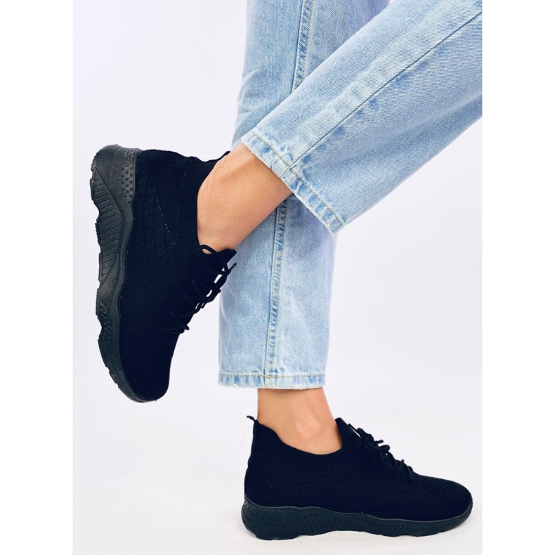 Ponožkové sportovní boty Tutto Allblack černý 2