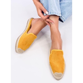 Dámské pantofle Carmen Yellow espadrilles žlutá 5