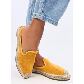 Dámské pantofle Carmen Yellow espadrilles žlutá 3