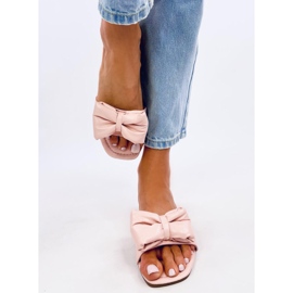 Pantofle Mili Pink s mašlí růžový 1