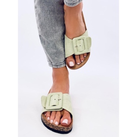 Korkové pantofle Priya LT.GREEN zelená 1