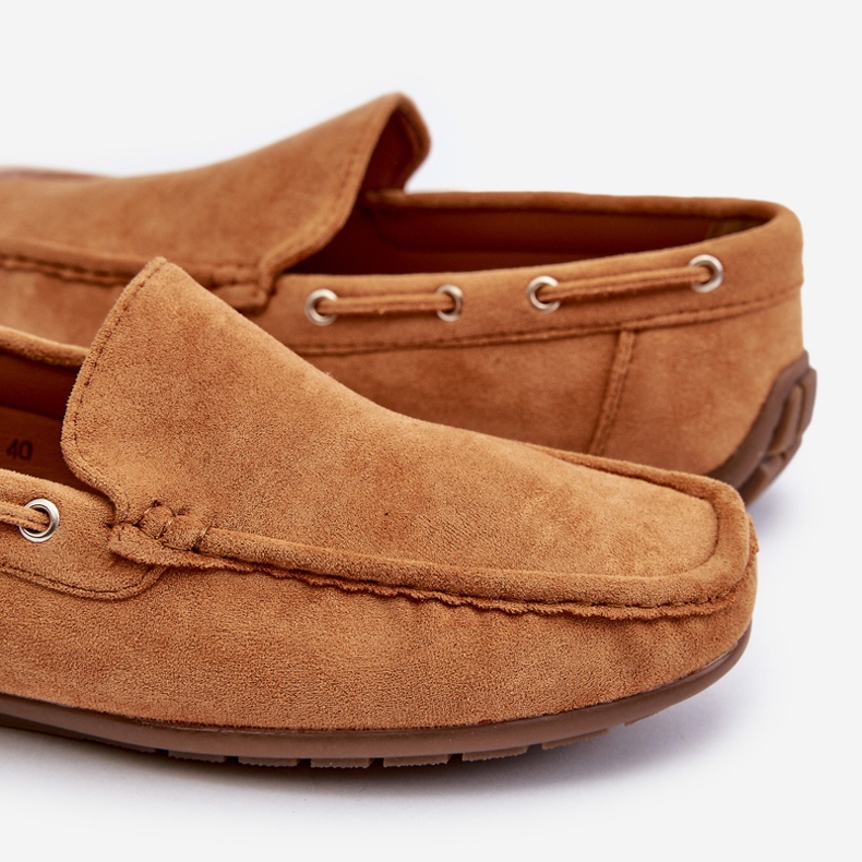 Pánské nazouvací mokasíny Camel Rayan Suede hnědý 2