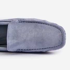 Pánské semišové nazouvací mokasíny Blue Rayan modrý 1 Pánské semišové nazouvací mokasíny Blue Rayan modrý 1