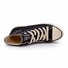 Dámské vysoké tenisky Big Star NN274283 černé černá 2 Dámské vysoké tenisky Big Star NN274283 černé černá 2