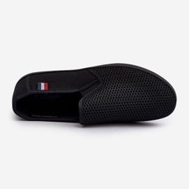 Pánské prolamované tenisky Sneakers Black Koboru černý 1