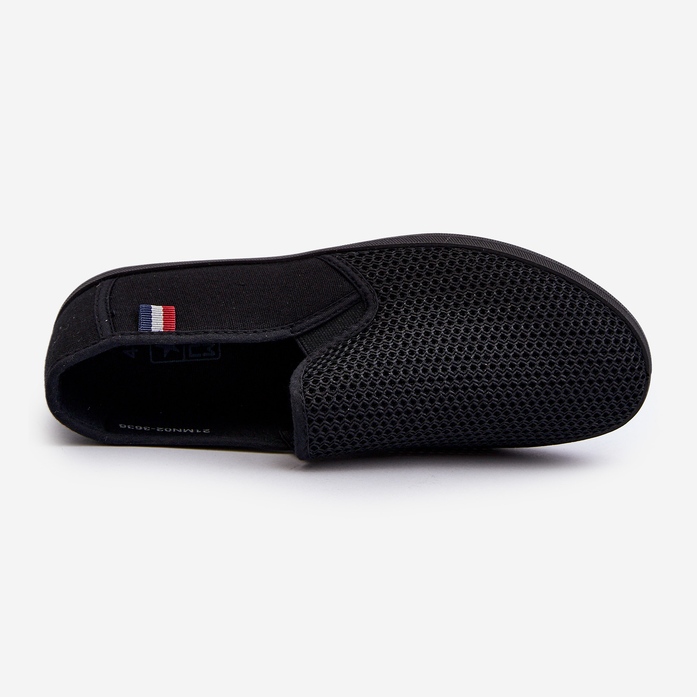 Pánské prolamované tenisky Sneakers Black Koboru černý 1