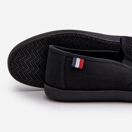 Pánské prolamované tenisky Sneakers Black Koboru černý 2